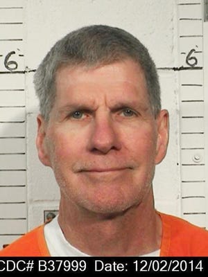 FILE - This Dec. 2, 2014 file photo provided by the California Department of Corrections and Rehabilitation shows Charles “Tex” Watson. California officials have denied parole for Watson, the self-described “right-hand man” of murderous cult leader Charles Manson.