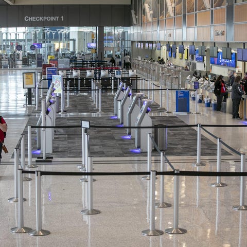 Austin-Bergstrom International Airport is nearly e