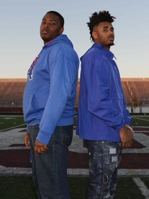 Ouachita seniors Kennedy Madison, left, Zach Hannibal, right, have both committed to play football for Louisiana Tech and will sign with the Bulldogs on Wednesday on national signing day. The Ouachita duo will join Wossman's Ladarrius Thomas and West Monroe's Jon Randall Belton as future Bulldogs.