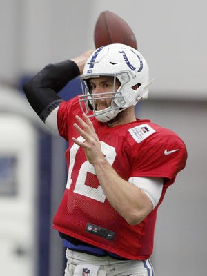In October, Andrew Luck was throwing during practices with the team. Now he's shut down from practice and Thursday was placed on injured reserve. He won't play this season.