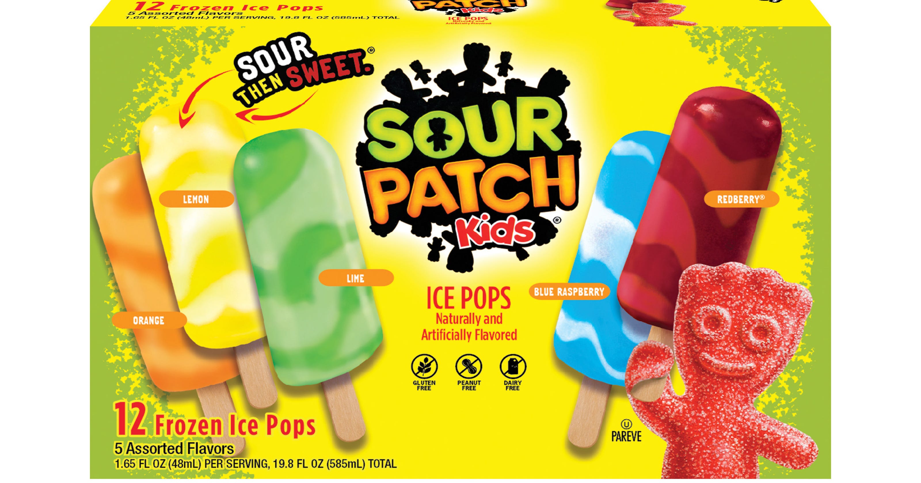 Sour Patch Kids Flavored Ice Pops are latest in sour foods ...