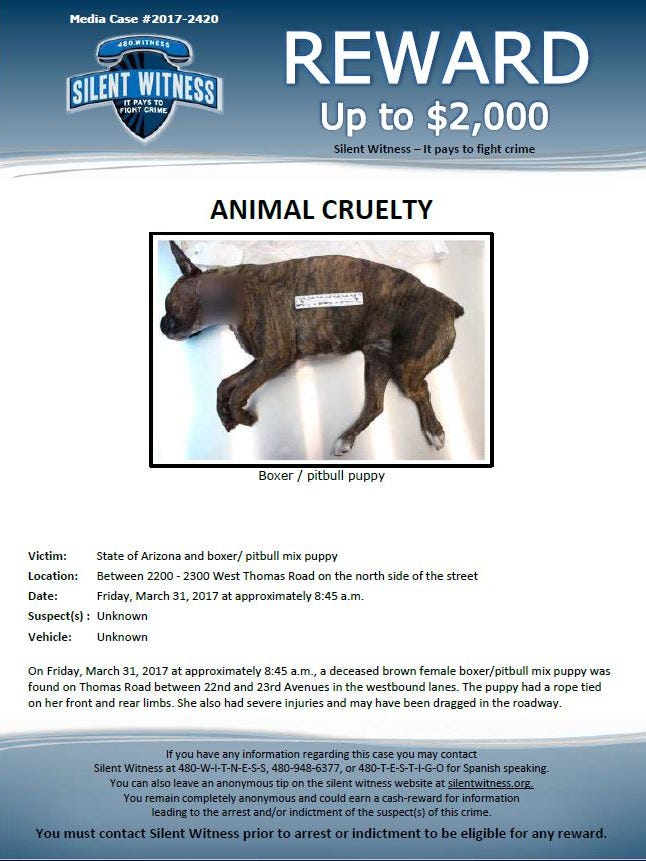 2k reward offered in phoenix abused