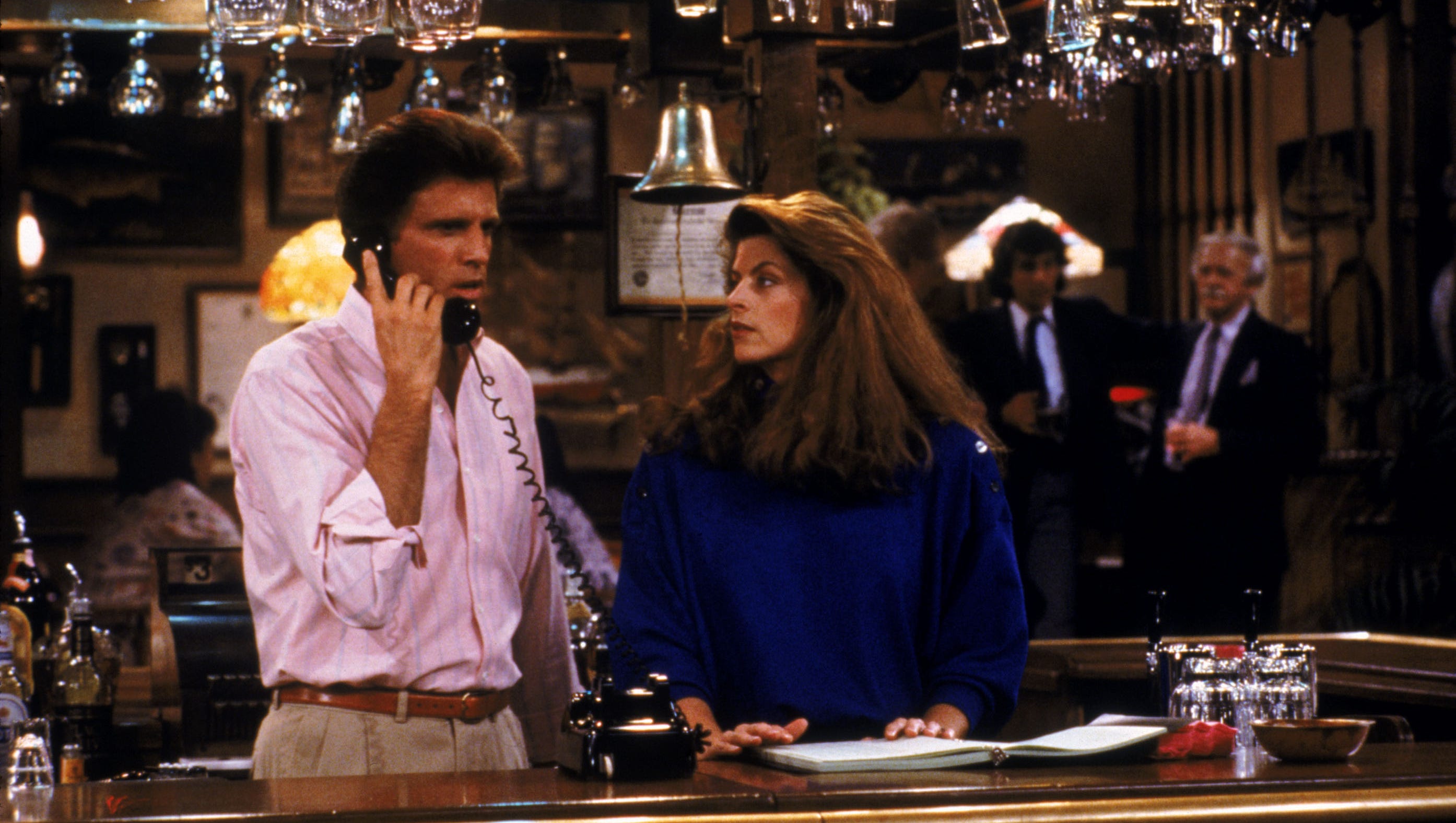 Ted Danson and Kirstie Alley in "Cheers."