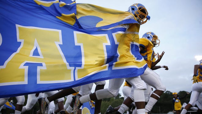 Rickards' football team storms Cox Field to take on Lincoln on last year.