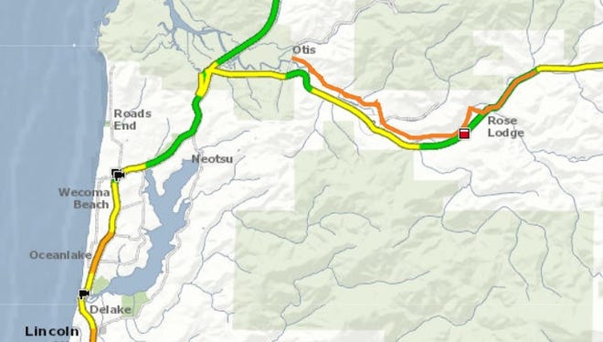 A major crash is blocking Highway 18 in both directions near Rose Lodge in Lincoln County on Sunday, May 27, 2018. Both lanes are affected roughly four miles east of Otis, according to the Oregon Department of Transportation.