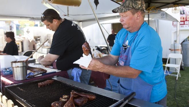 Ribs won't be the only things on the grill at the Big Red Rib & Music Festival. Look for turkey legs, hot links and brisket.