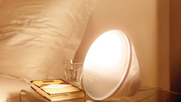 This light therapy lamp and natural sunrise alarm clock can help make wake ups gentler for guests.