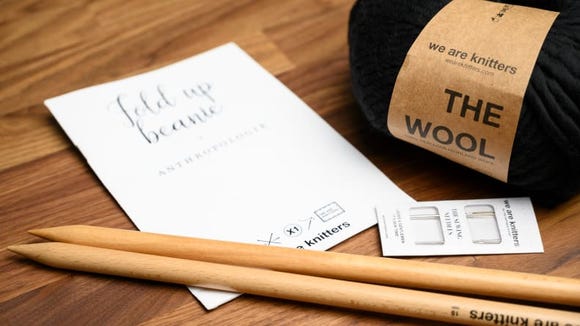 Learn the craft of knitting with a kit from We Are Knitters.