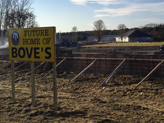 The site in Milton where the Bove family will build