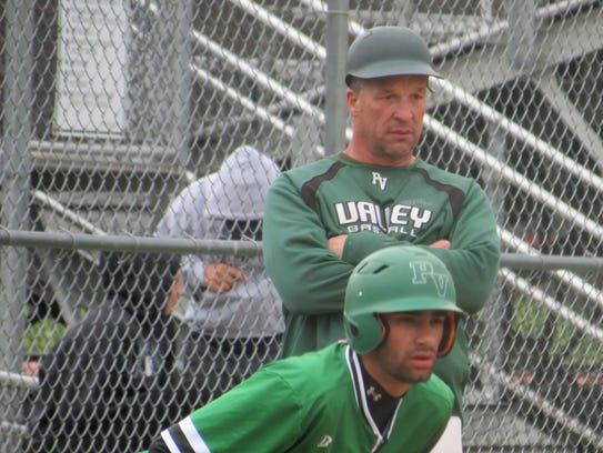 Pascack Valley's Alex Criscuolo, leading off third