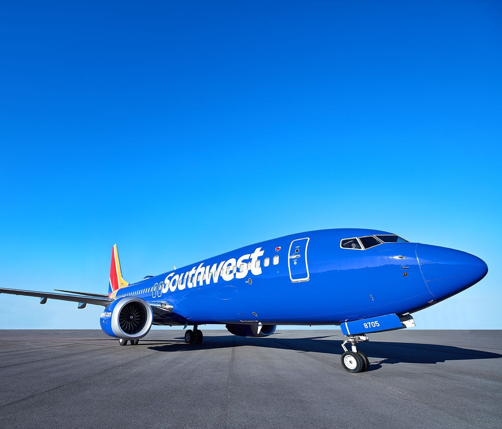 A Southwest Airlines Boeing 737 Max aircraft is seen in this photo provided by the airline.