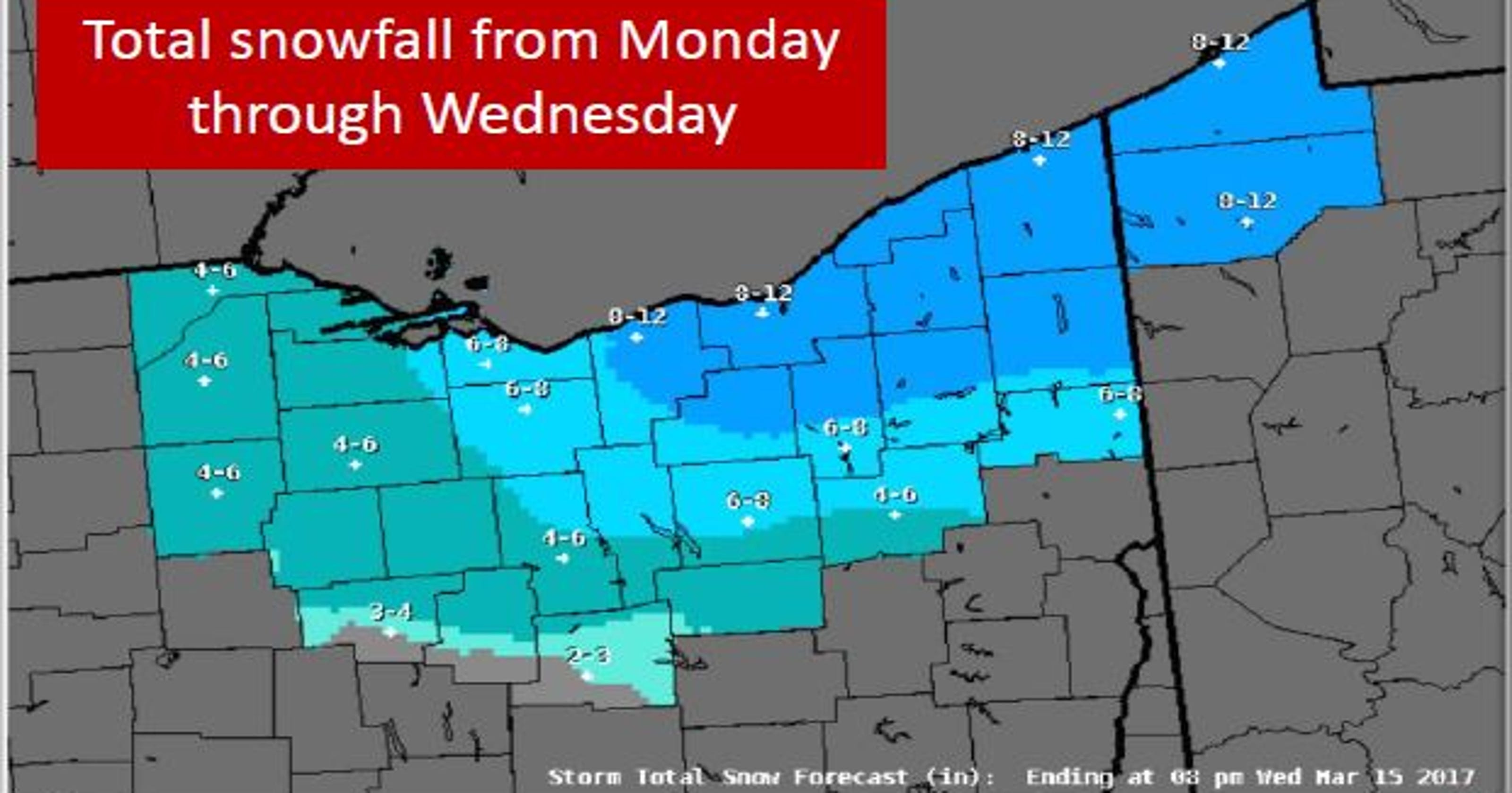 Winter storm coming for northern and central Ohio
