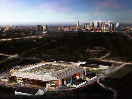 A rendering shows the proposed Major League Soccer