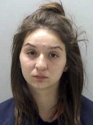 This photo released by the Northwest Regional Corrections Center shows Monalisa Perez. Perez, of Halstad, was charged Wednesday, June 28, 2017, with second-degree manslaughter in the death of Pedro Ruiz III. According to a criminal complaint, the 19-year-old Perez told authorities Ruiz wanted to make a YouTube video of her shooting a bullet into a book he was holding against his chest. She says she fired from about a foot (0.3 meters) away. (Northwest Regional Corrections Center via AP)