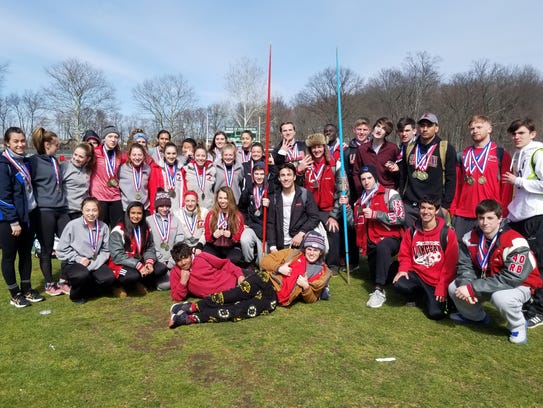 Lakeland boys and girls after sweeping team titles