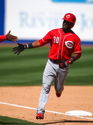 Arismendy Alcantara was 4 for 9 with a home run, two doubles and four RBI in the Reds' two-game series against the Cubs in Las Vegas.