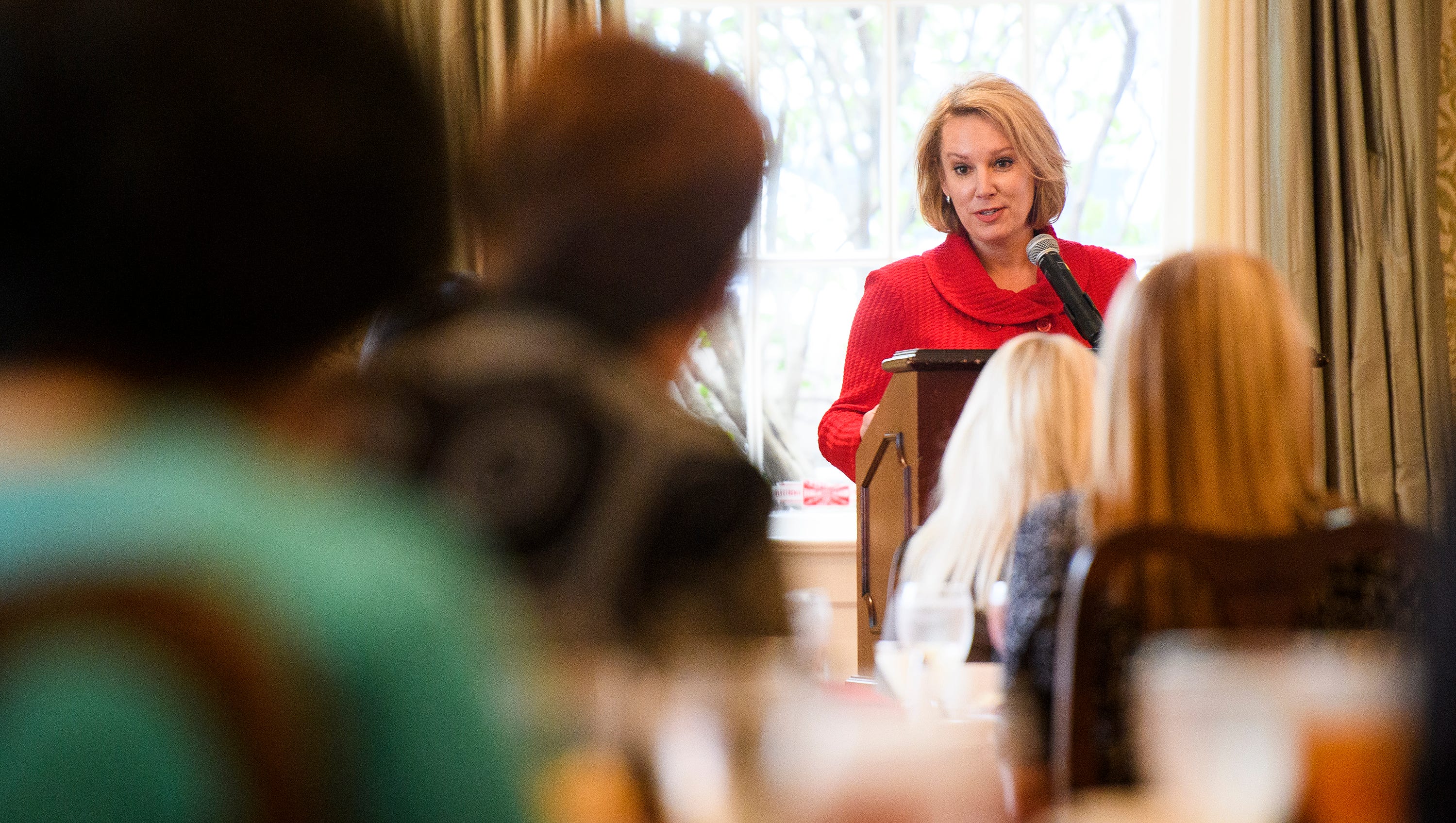 GOP governor's candidate Catherine Templeton campaigns in Greenville