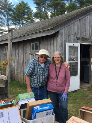 Carver Farmers' Market organizer Mike Nash and Leah are ready for the first market of the year this Sunday, June 14.
