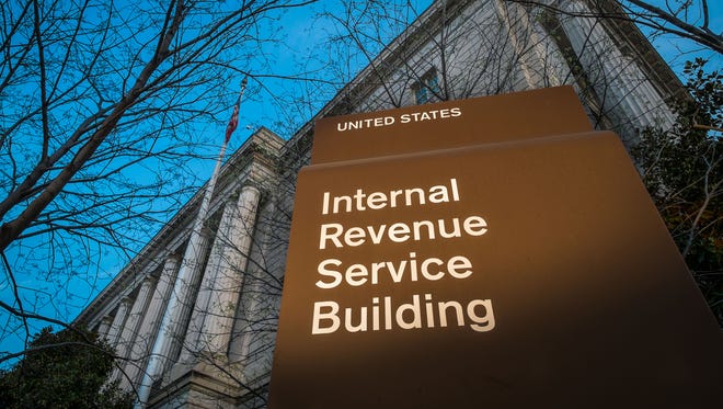 This file photo shows the headquarters of the Internal Revenue Service (IRS) in Washington.