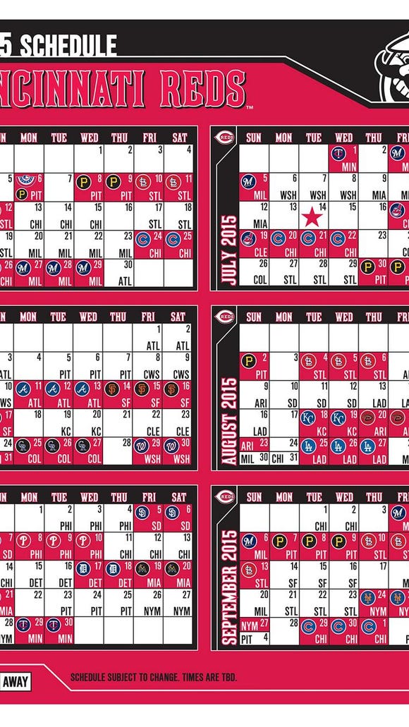 Reds to welcome Pirates for Opening Day 2015