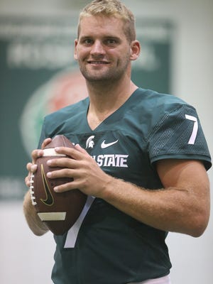 Michigan State quarterback Tyler O’Connor will likely start against Furman in the opener.