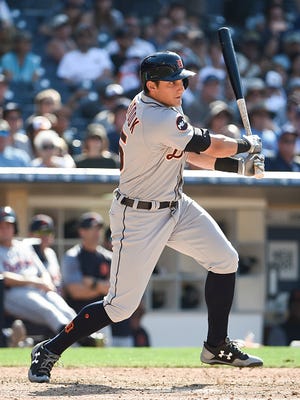 Tigers' Mikie Mahtook is hitting .368 in the past month.
