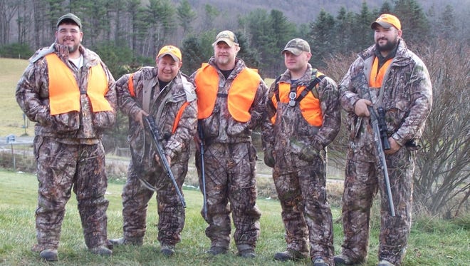 Wounded Warriors in Action members hunt in Newfield on Dec. 4.