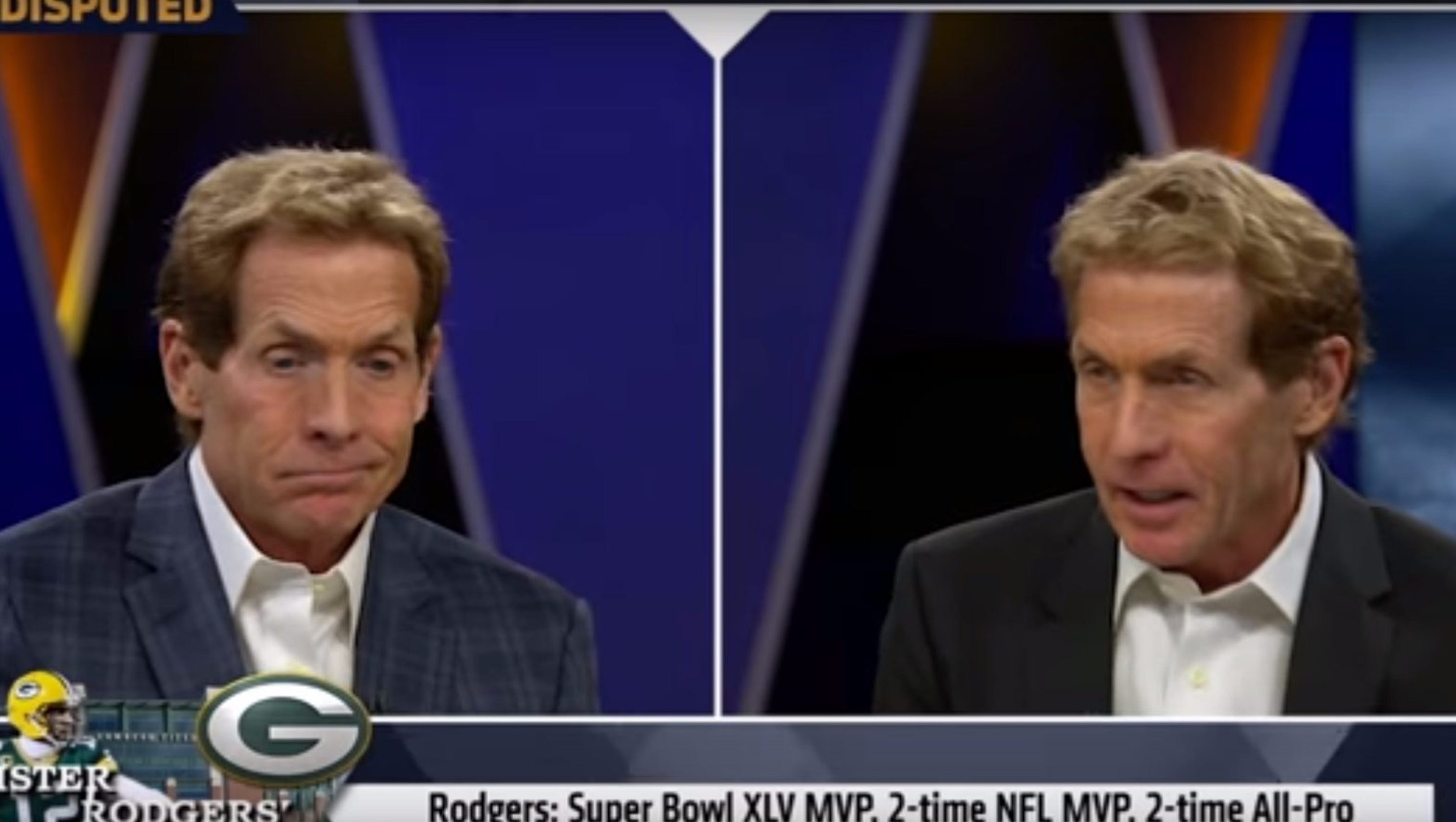 Skip Bayless debating Skip Bayless is weird