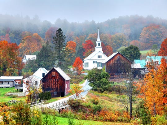 Rural Vermont in autumn