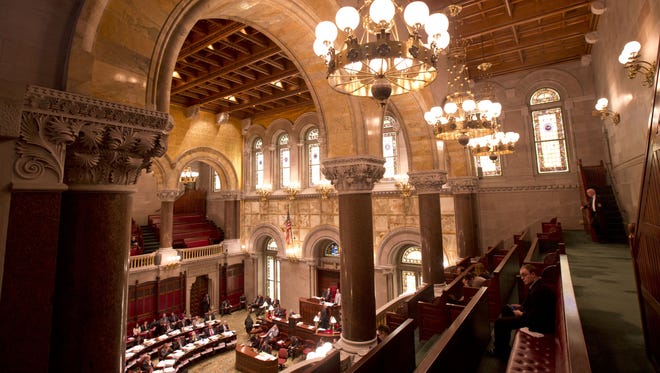 A view of the state Senate Chamber from the gallery.