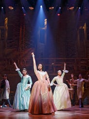 The original Broadway cast of "Hamilton" featured (from