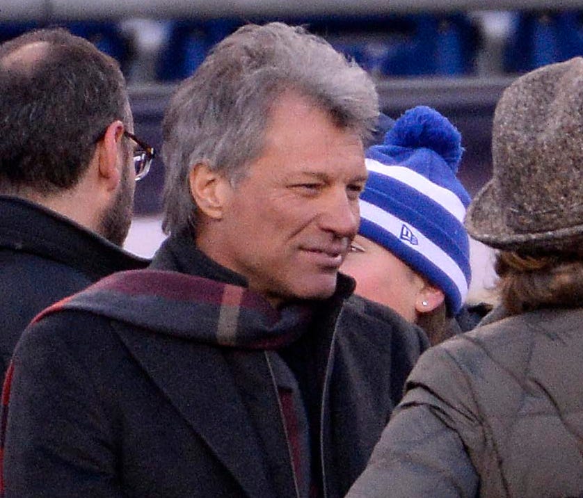 Jon Bon Jovi, shown on the sidelines of the AFC Championship Game in 2016, attempted to buy the Buffalo Bills in 2013.