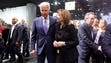 Vice President Joe Biden shares a moment with GM CEO