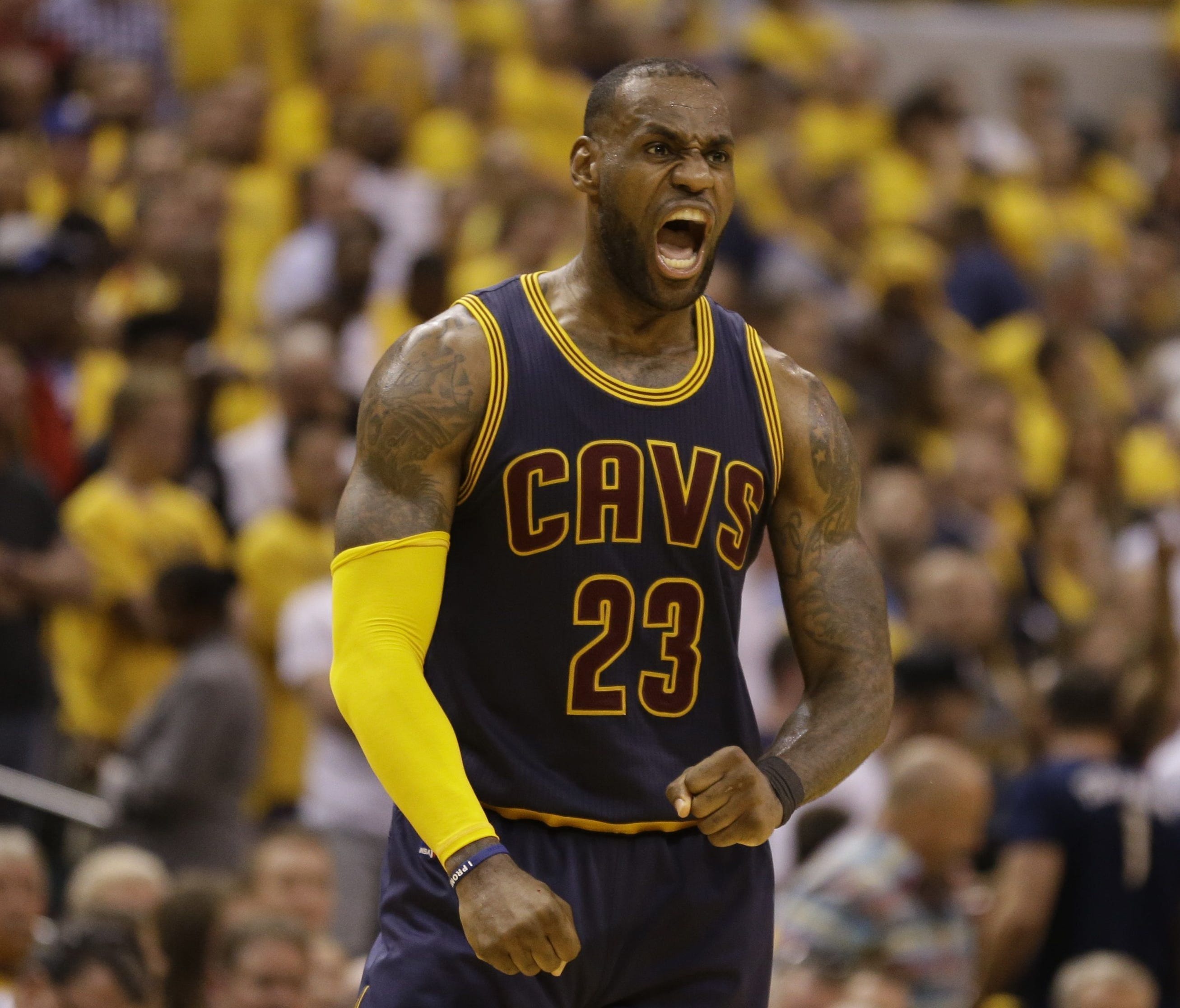 LeBron James' 17th career playoff triple-double led the Cavs' to an historic comeback.