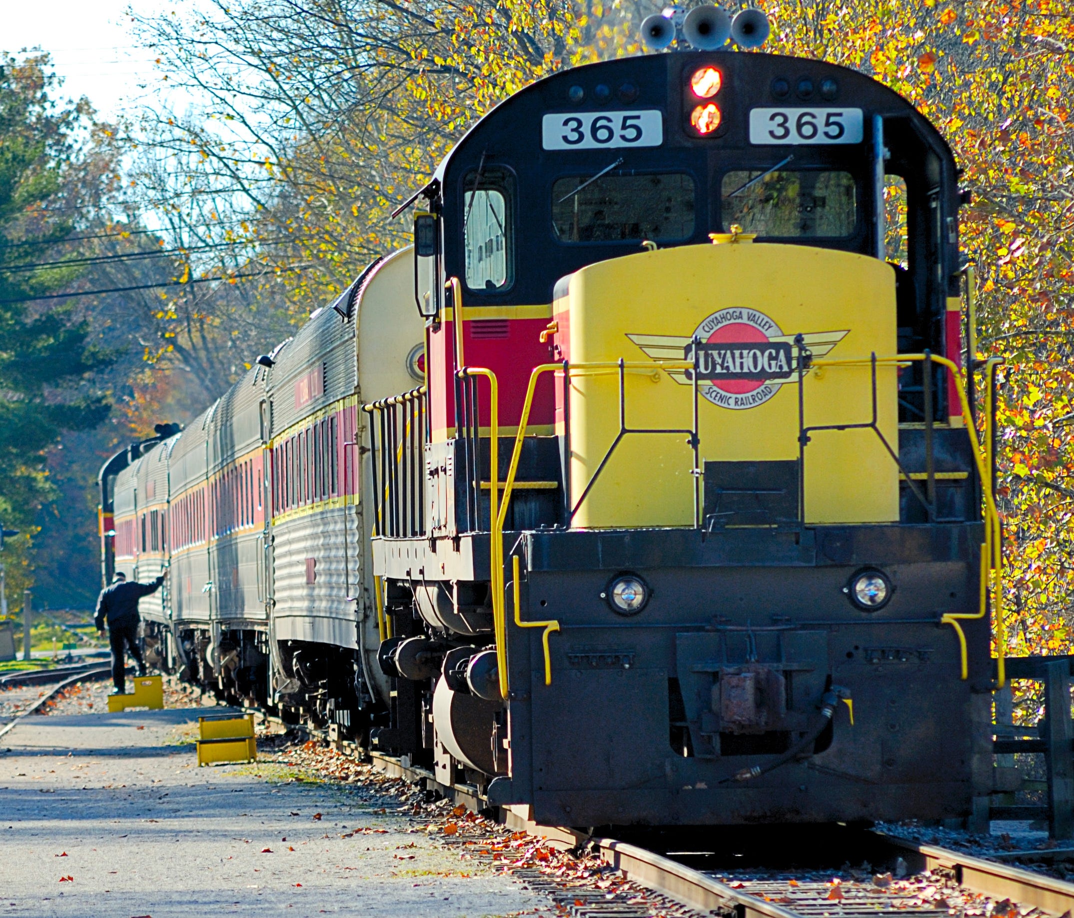 Perhaps one of the most unique ways to get around a national park is onboard a train, but that's just what you can do on the Cuyahoga Valley Scenic Railroad.