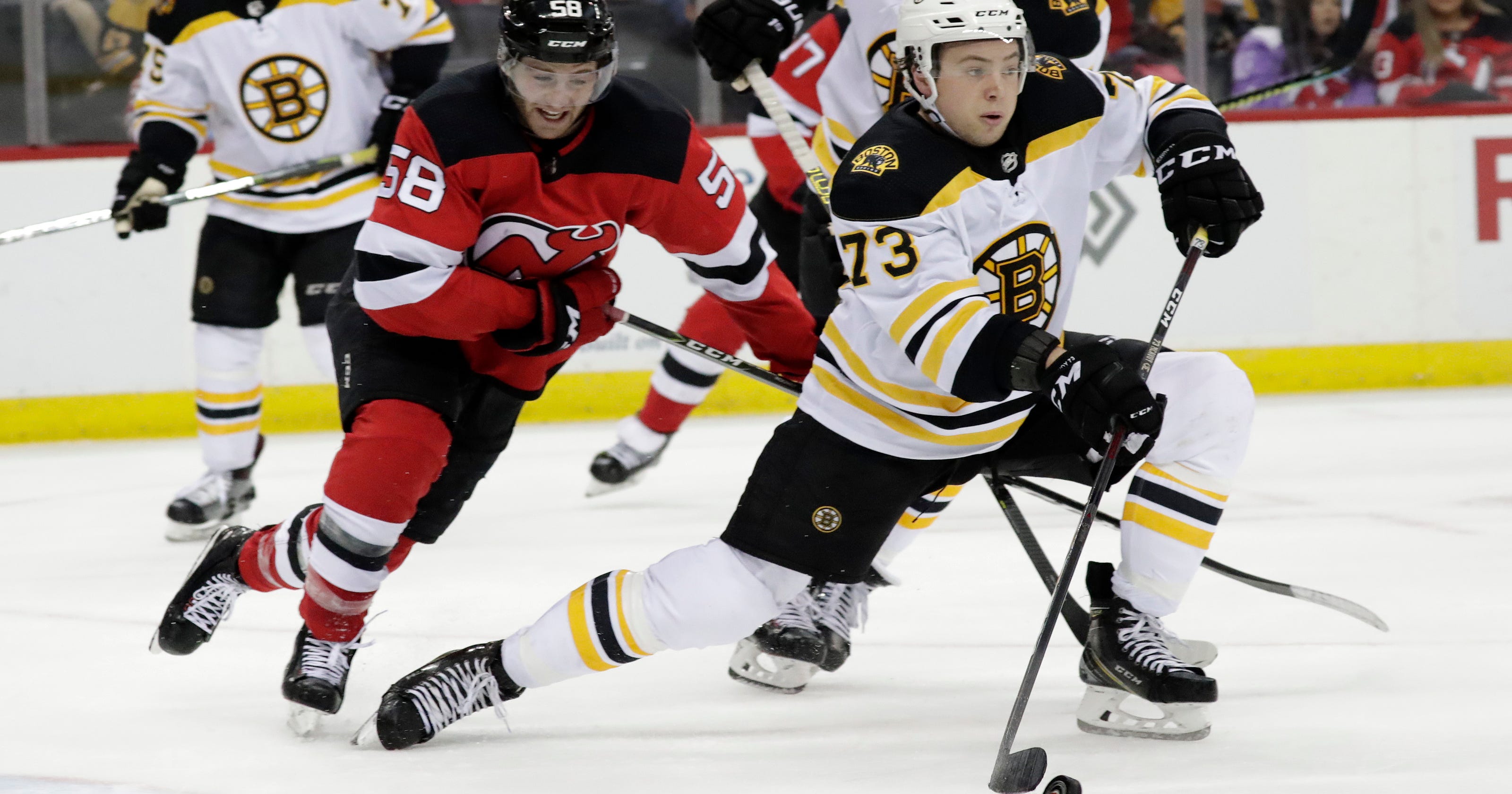 Bruins' top line, Rask carry Boston over New Jersey, 51