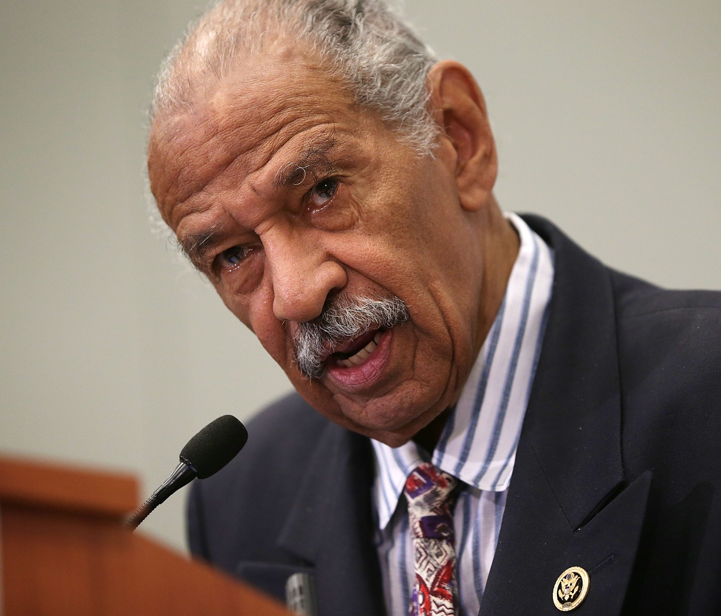 Rep. John Conyers, D-Mich., speaks at a session during the Congressional Black Caucus Foundation's 45th annual legislative conference Sept.18, 2015 in Washington.