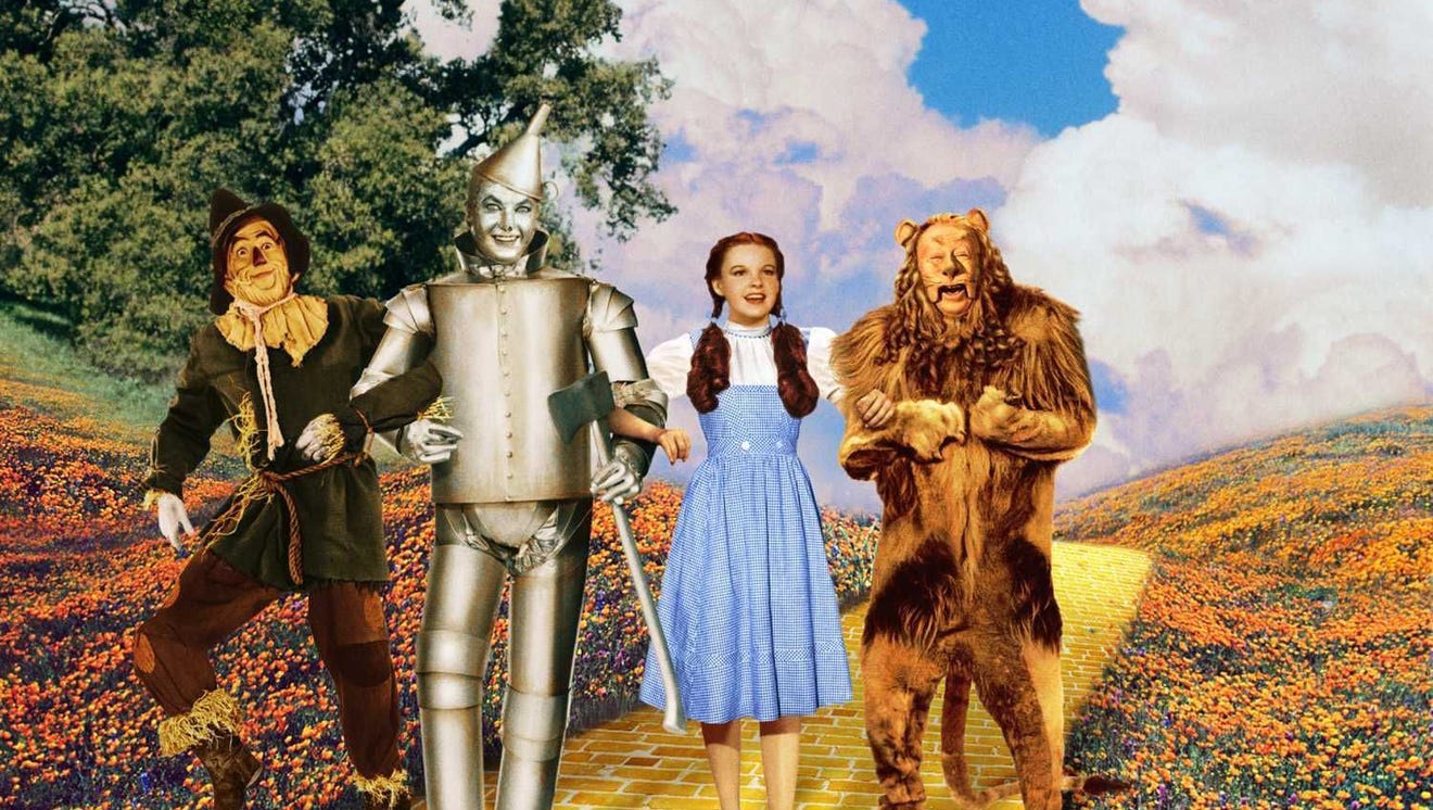 A scene from the 1939 classic "The Wizard of Oz." 
