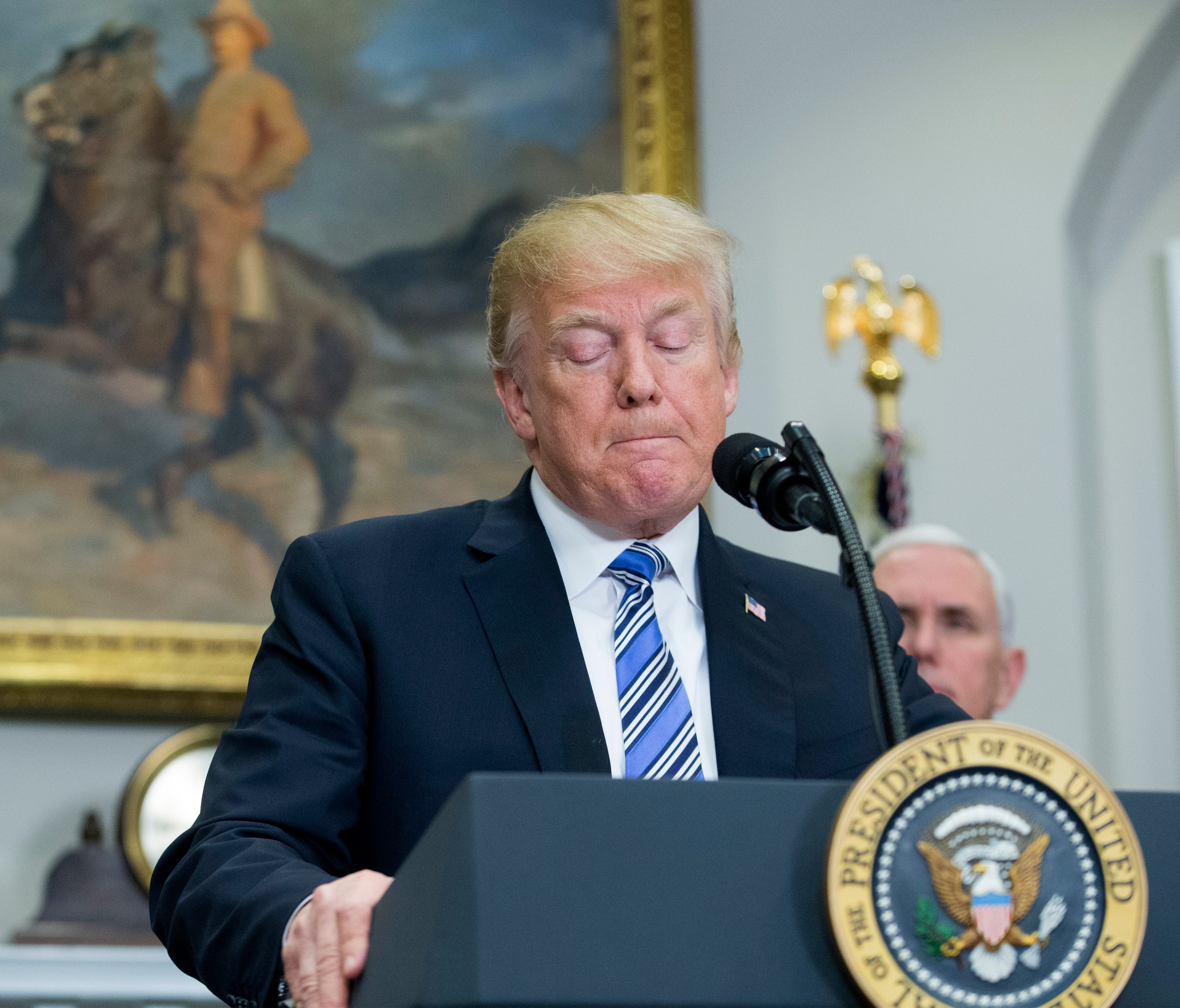 President Trump delivers remarks before signing a presidential proclamation on steel and aluminum tariffs.