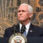 U.S. Vice President Mike Pence speaks at the culmination of a faith unity walk, held to help the community heal after Sunday's mass shooting, at Las Vegas City Hall on October 7, 2017 in Las Vegas, Nevada.
