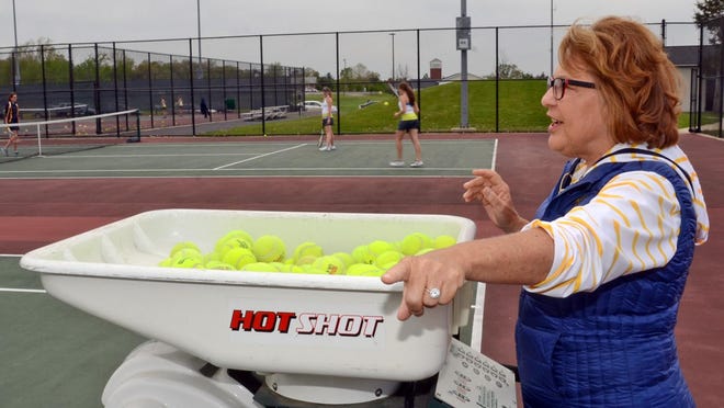 Judy Jagdfeld coached Hartland tennis teams for 35 years and 66 seasons from 1981-2015.