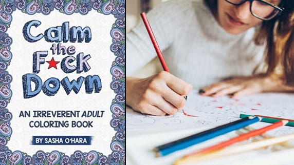 This hilarious coloring book is quite popular.