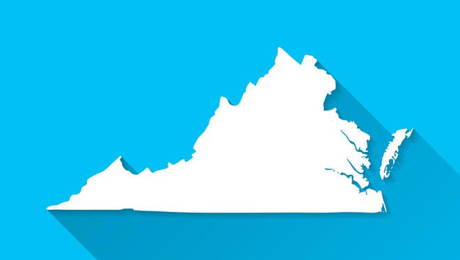 Map of Virginia.