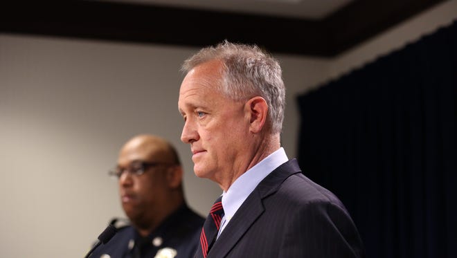 Hamilton County Prosecutor Joe Deters at a Dec. 2, 2015 press conference releasing details of the investigation into CPD officer Sonny Kim's death.