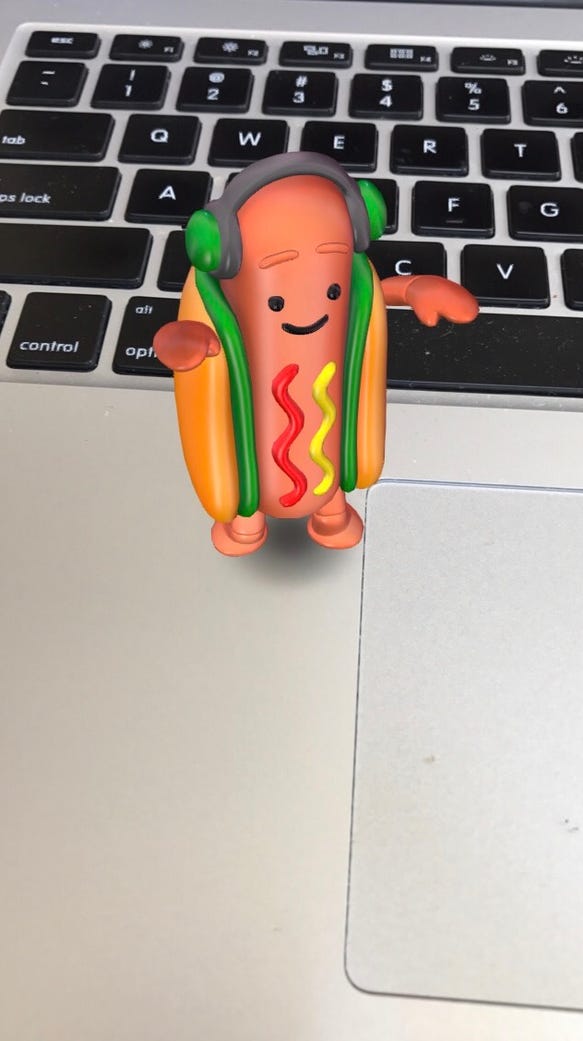 dancing hot dog toy
