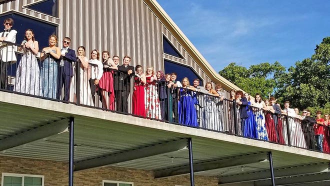 Members of the Prairie Home Junior and Senior classes, and their dates, gathered June 13 at The Copper Penny for Prom. The Prom was originally scheduled for early April, but was rescheduled due to the Covid 19 pandemic.