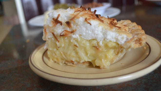 Coconut pie is for dessert at South Water Diner.