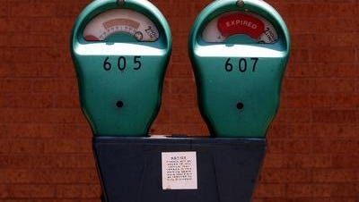 Parking meters in downtown Shreveport.