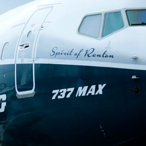 The first Boeing 737 MAX airplane to roll off...