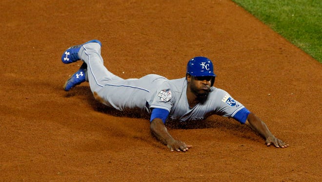 Royals center fielder Lorenzo Cain could still be on the rise this season after taking off en route to a World Series title last year.